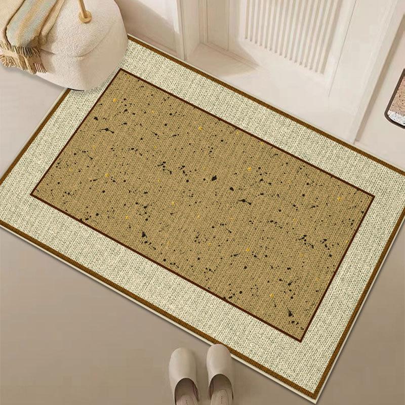 Linen Entry Door Mat Anti Slip Foot Mat At The Entrance Household Kitchen Mat Dirt Resistant Door Mat