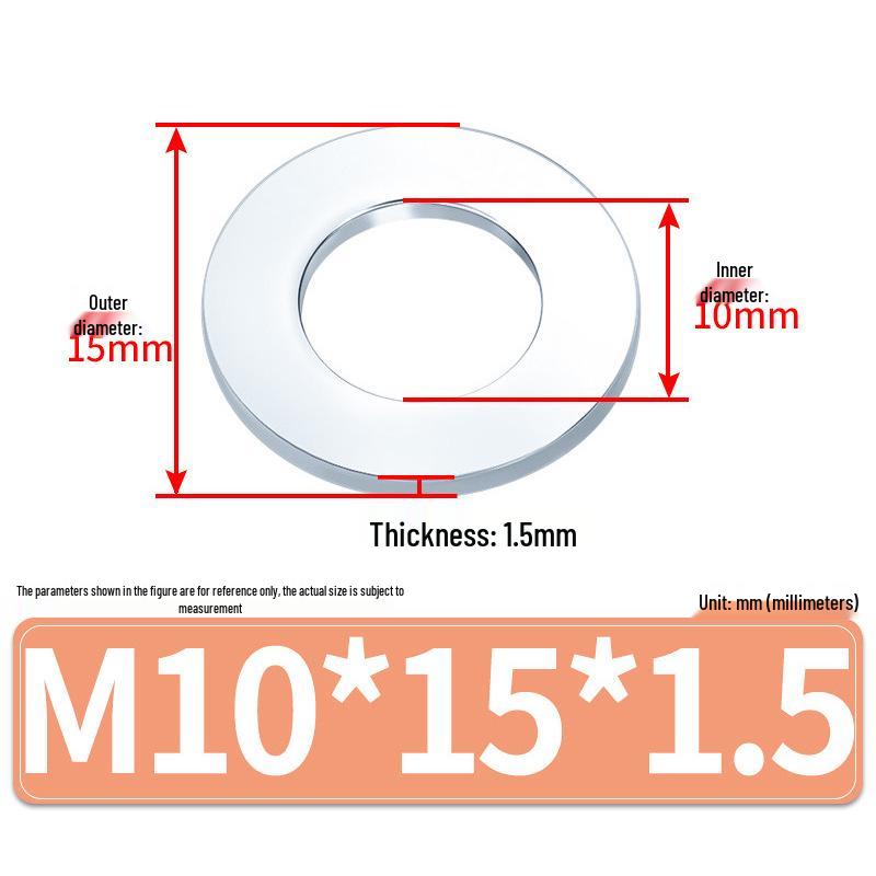 Extra Large Galvanized Metal Flat Washers - Sizes M1.6 to M14