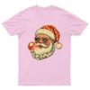Cool Santa Claus Heart T-Shirt Unisex Gift Retro Seasonal Funny Xmas Womens -a