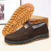 Chaussures en toile Old Beijing pour hommes, Chaussures de marche décontractées à semelle souple, Chaussures de travail confortables pour hommes d'âge moyen et âgés