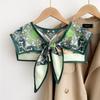 Silk Scarf Shawl for Women - Versatile Double-Layer Neck Protection for Spring, Autumn, and Summer