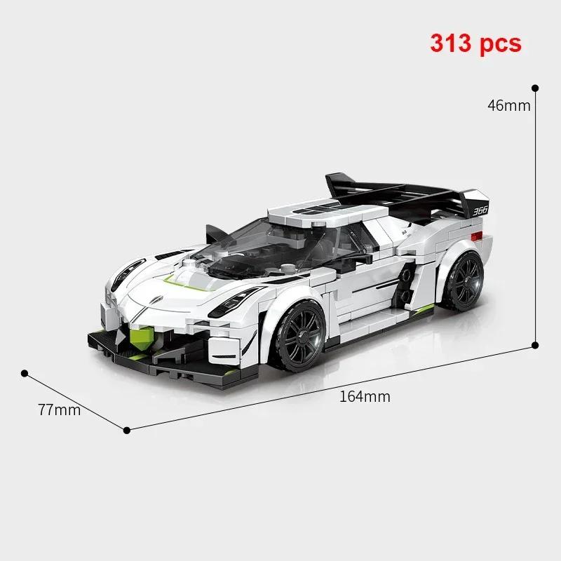 Technical Car Speed  Racing Vintage Car Building Blocks Sports City Vehicle Car Garage Off-road MOC Creative Toys