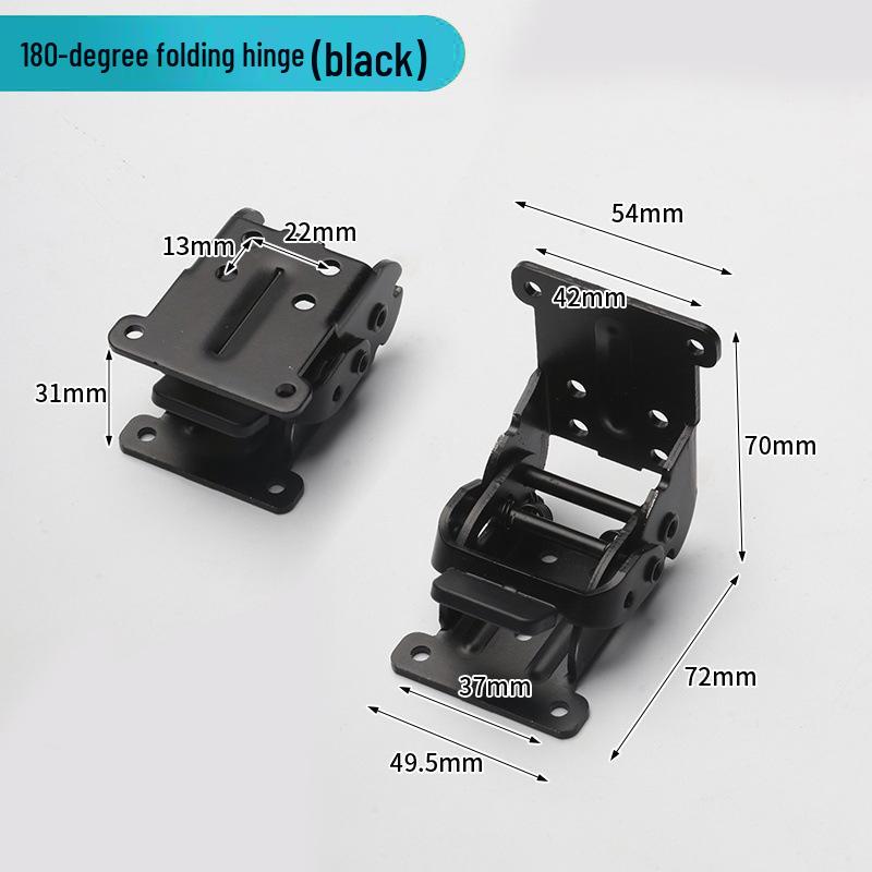 Self-Locking Folding Hinge for Coffee or Dining Table: 90° & 180° Right Angle Connector