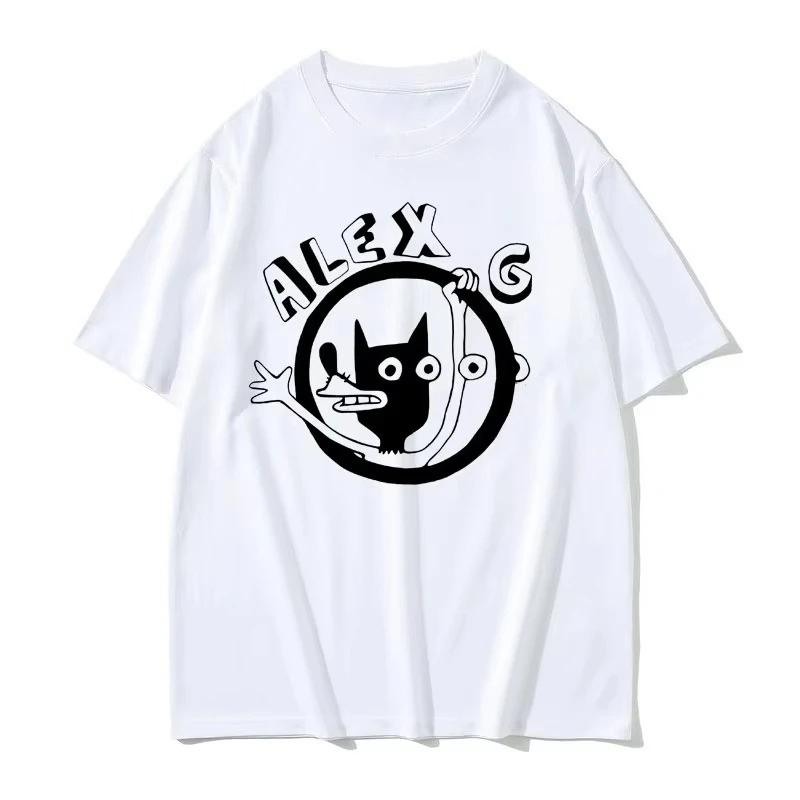 

Alex G Printed Pattern Tshirt Womens Fashion Cartoon Summer Tshirt Womens Casual Retro Round Neck Tshirt 4XL