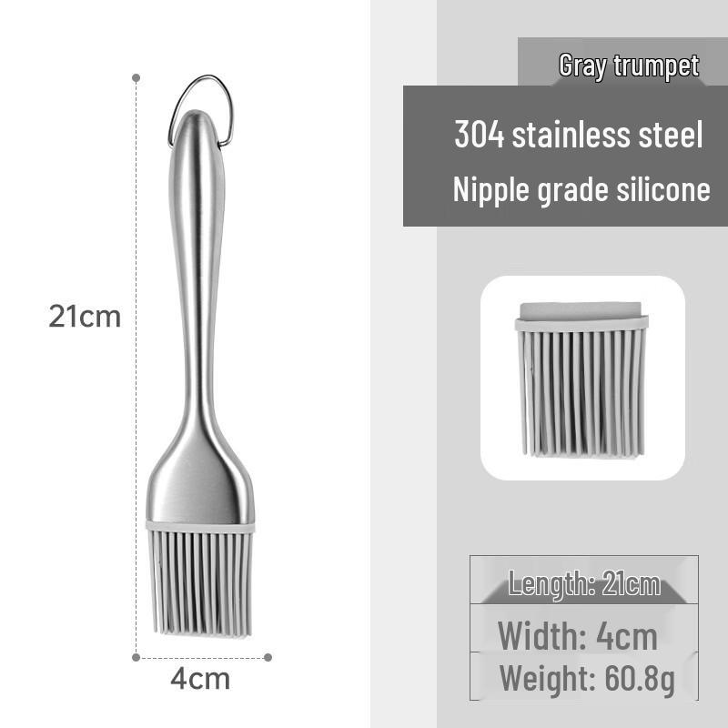 Qianxing Stainless Steel Silicone Basting Brush