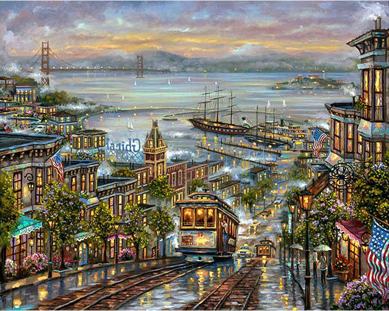 5D Diamond Painting Spring Landscape Flower Rainbow Pictures Of Rhinestones Diamond Embroidery Cross Stitch Cat Animal Mosaic Home Decor