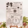 Birthday Celebration Clear Silicone Stamp Scrapbooking Silicone Stamp for Birthday Card Making, Photo Album Decoration