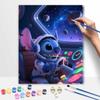 Disney Stitch Astronaut Digital Oil Painting Art Kit Hand Filled Home Decor
