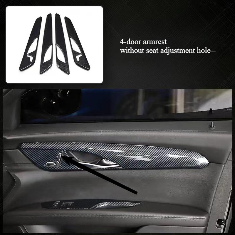 For Cadillac CT-6 2016-2020 Interior Carbon Fiber-Style Dashboard Trim Gear Steering Wheel Frame Panel European Auto Enthusiasts