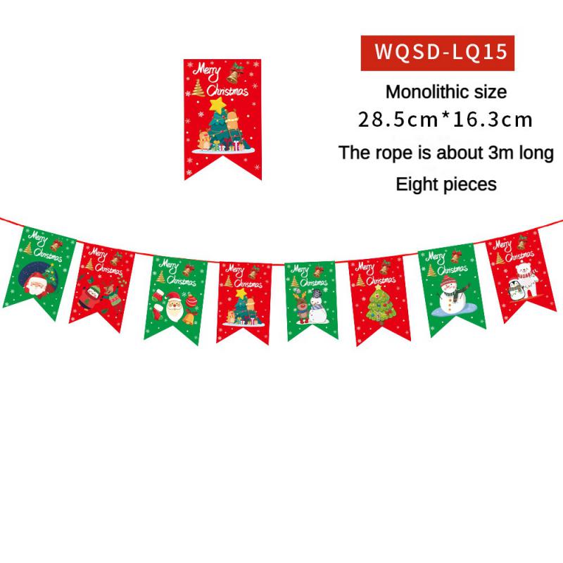 Christmas Banner 2024 Merry Christmas Decorations For Home Garland Santa Claus Navidad For Xmas Gift Noel Decor New Year 2025