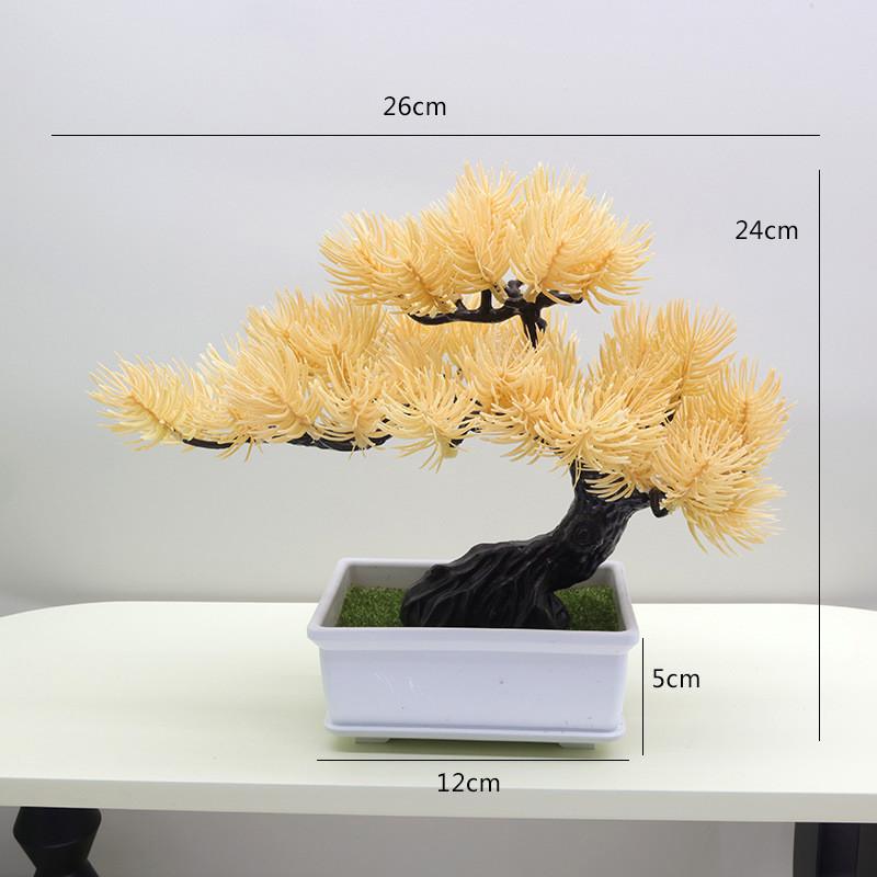 Simulated Scotch Changpai Pine Thuja Sutchuenensis Artificial Green Plant Bonsai