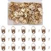 100Pcs Single Hole Photo Frame Hook Iron Half Circle Ring Triangle Hanging Ring  Clock Mounting