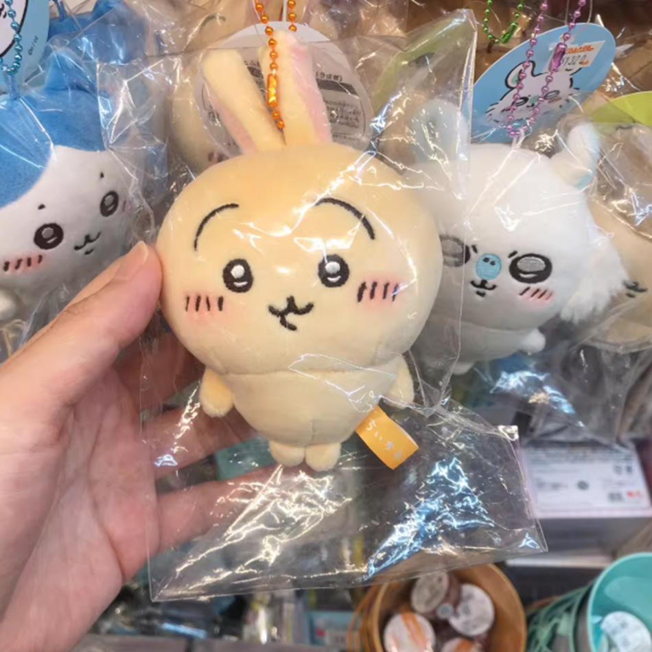 Chiikawa Anime 10cm Plush Doll Kawaii Usachi Keychain Cute Hachiware Stuffed Pendent Backpack Ornament Anime Toy Gift
