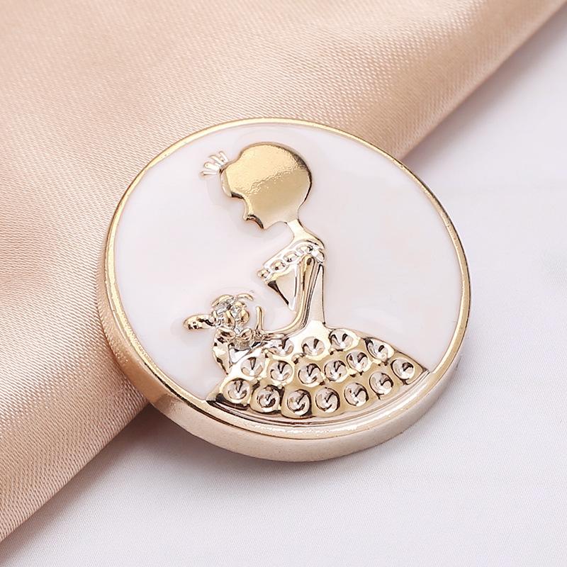 10 Pieces of Circular Plastic Buttons Women's Clothing Decoration Accessories Hand Sewn Buttons