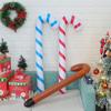 Hanging Ornaments Christmas Candy Cane Santa Claus Walking Stick Crutch Balloons Inflatable Toys