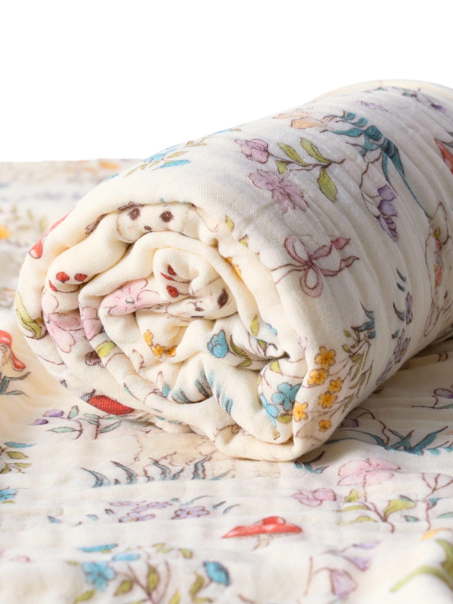 

Полотенце для купания Ibul Baby из бамбука 105x110см, волокно, 6-слойная марля, [принт по всей поверхности/щенок]