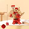 Red Berry Branch Spring Festival Pots Good Fortune New Year Pots Wedding Pots  Home Decor