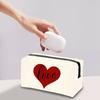 Valentine's Day Series Square Makeup Bag For Women, Large Capacity Storage Bag