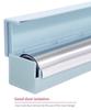 Kitchen Tool Plastic Food Wrap Cling Film Dispenser Aluminum Foil Wax Paper Cutter Cutting Box LS