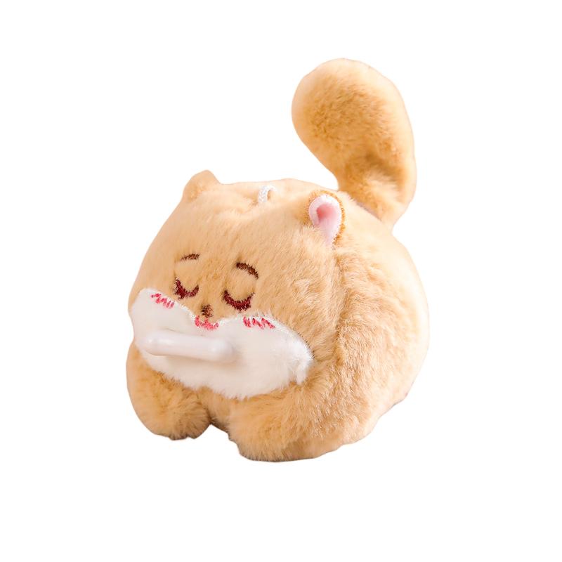 

Повернись хвостом Мультяшный кот Кролик Собака Плюшевая кукла Звуковая игрушка Украшение для дома Детский подарок Brown Dog