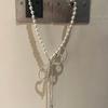 Xiaomi Pearl & Bow Beaded Choker: Stylish, Girly Clavicle Necklace