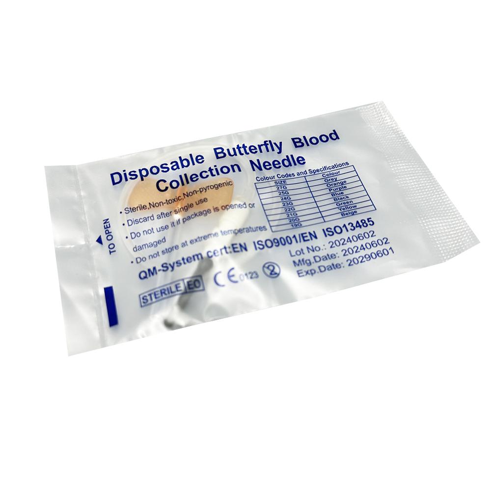 Veterinary Disposable Sterile Double-Bladed Venous Blood Collection Needle for Cats and Dogs, 50-Pack Affordable Packaging
