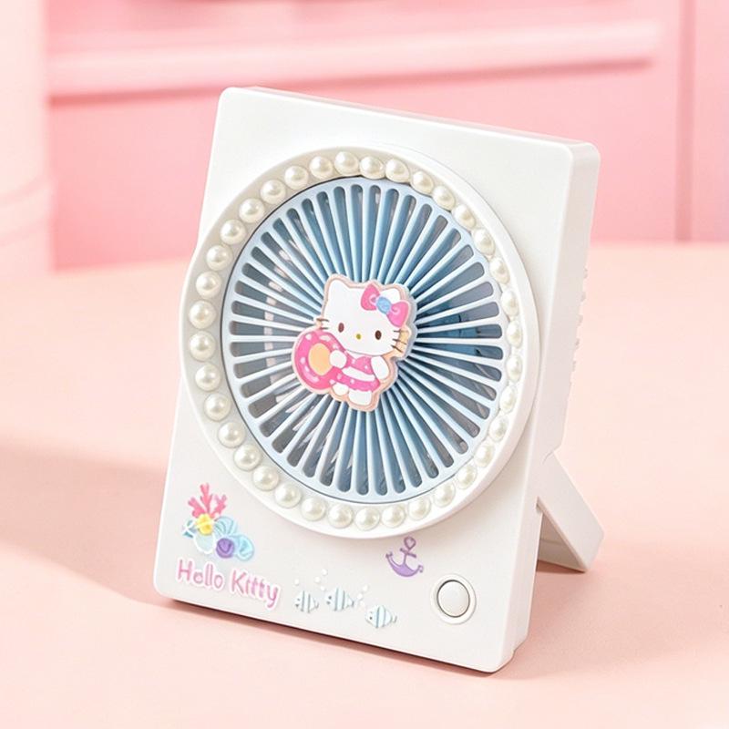 

Hello Kitty Ocean Series USB Desktop Fan - Cute Gift Box Packaging for Students 500mAh (3 Speeds)