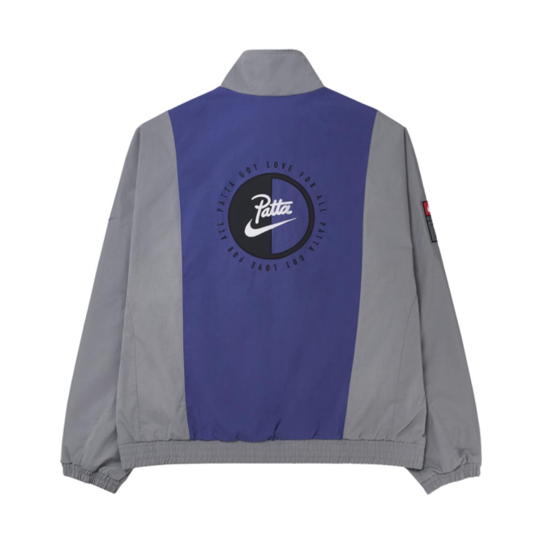 Мужская куртка Nike x Patta Track Jacket Particle Grey/Sapphire Верхняя одежда HJ0712-073 L