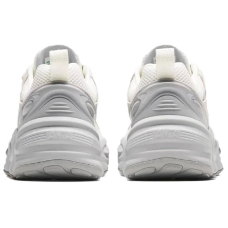 Anta Super Body Shock Absorbing Wear Resistant Low Top Casual Shoes Men Casual Shoes White Gray 112418851-5