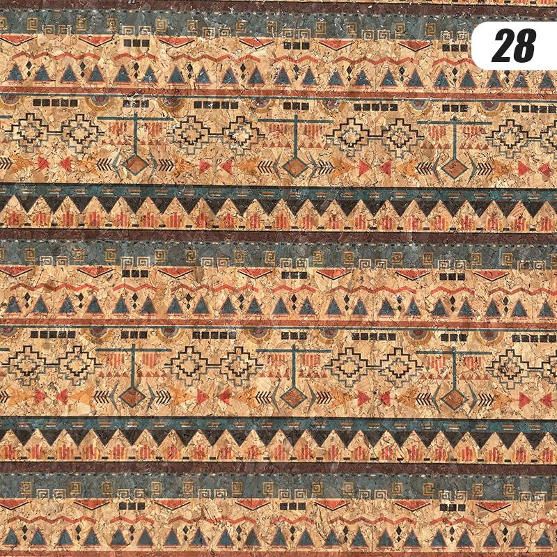 100x135cm Tkanina z nadrukiem korkowym Sztuczna skóra Wodoodporna Kolorowa Miękka Tkanina Korkowa Sofa Samochód Torba Dekor Mebli DIY Szycie Rzemiosło