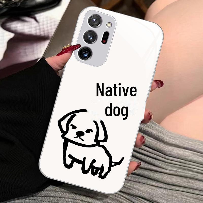Lustige Cartoon Flüssigglas Hülle für Samsung Galaxy Note 20 - Einfaches, Kreatives, Sturzsicheres Design