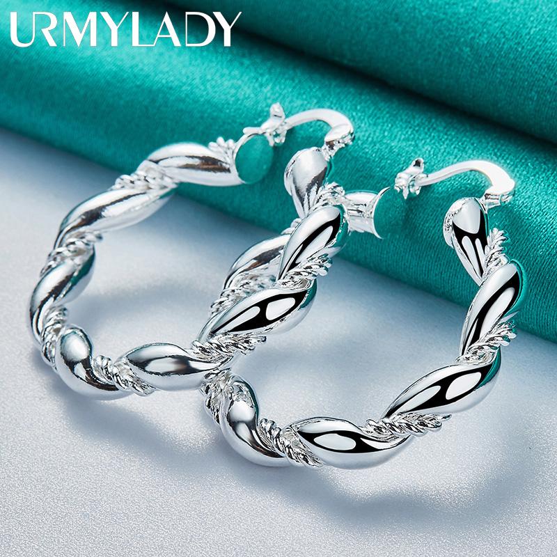 Boucles d'oreilles en argent Sterling 925 pour femmes, bijoux à breloques à la mode