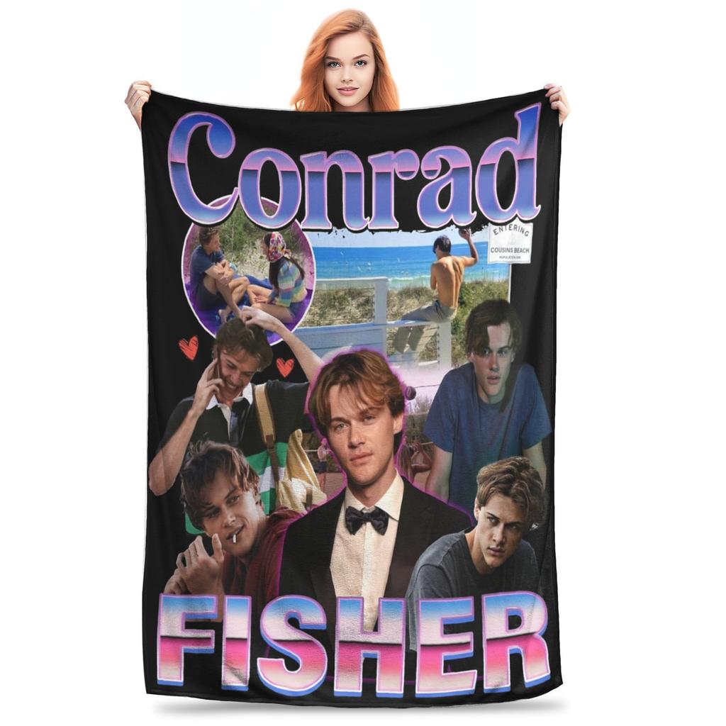 Manta Suave Super Suave Conrad Fisher Se Convirtió en Bonita Manta de Felpa de Franela Premium Manta de Playa para Películas de Verano Manta de Cama Mantas de Felpa Acogedoras