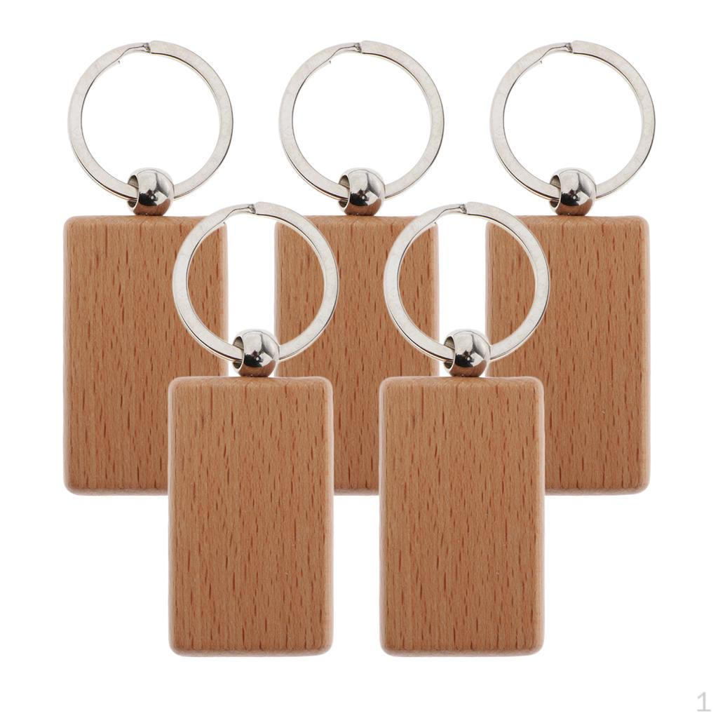 

Заготовка для цепочки, 5 шт., гравировка по дереву, цветная или 5x3cm