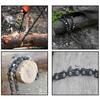 24 Inch Pocket Chain Rope Saw,Portable Hand Saw,With Sharp Teeth Blades for Survival Gear Camping Hunting Tree Cutting.