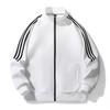 Spring and Autumn Three Bar Couple's Coat, Casual Sports Cardigan, Sweatshirt, Jacket