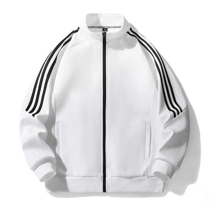 Men's Spring Autumn Casual Sports Striped Jacket Sweatshirts Long Sleeve Pullovers Coat For Men Streetwear Couple Clothes