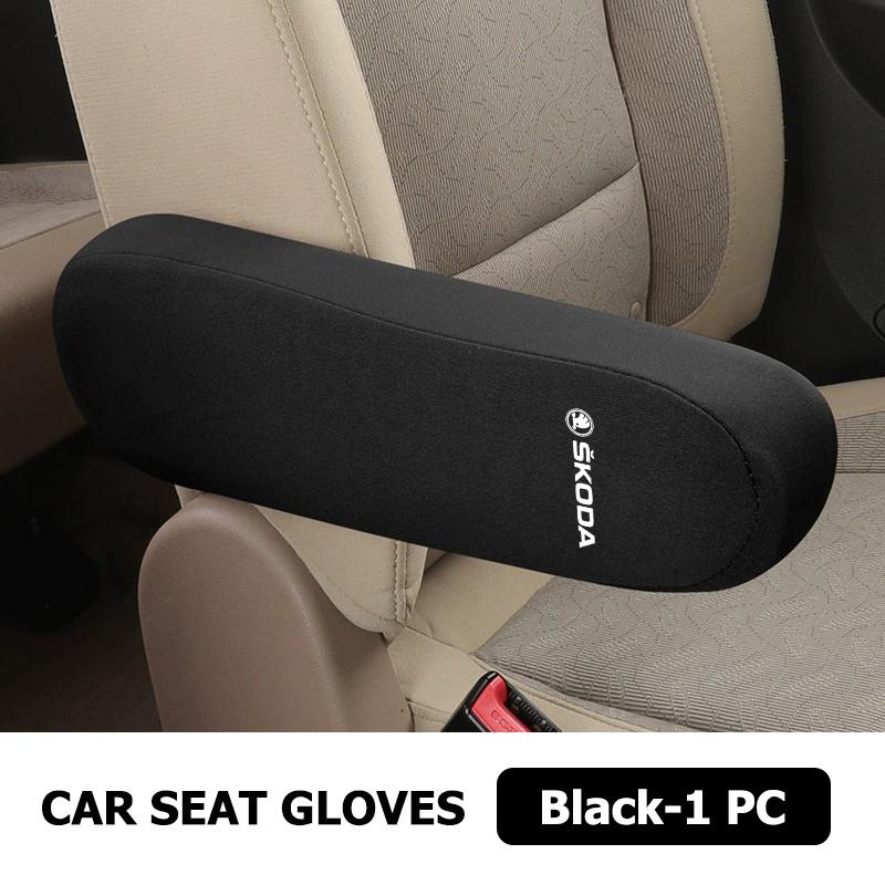 AAABT1 Car Interior Armrest Dust Proof Hand Armrest Protector Covers For Skoda Kamiq MK3 Roomster Rapid Kodiaq Karoq Fabia Enyaq