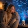 10cm Rechargeable Projector Light With, Snowflake, Christmas and Sports Patterns - Night Light for Home Decoration