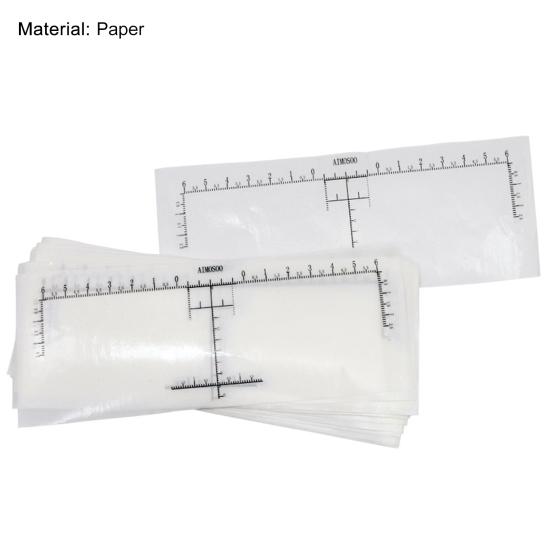 20Pcs Tattoo Caliper Fine Workmanship Tools Three-Point Positioning Practical Guide Makeup Eyebrow Measure Stencil for Beginner