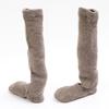Loose Long by Made in Japan with a brushed fleece approximately SocksDEPO "Fluffy Round-Toe Socks, Fit, Single, Type" Tebukuro-ya. lining, blue,