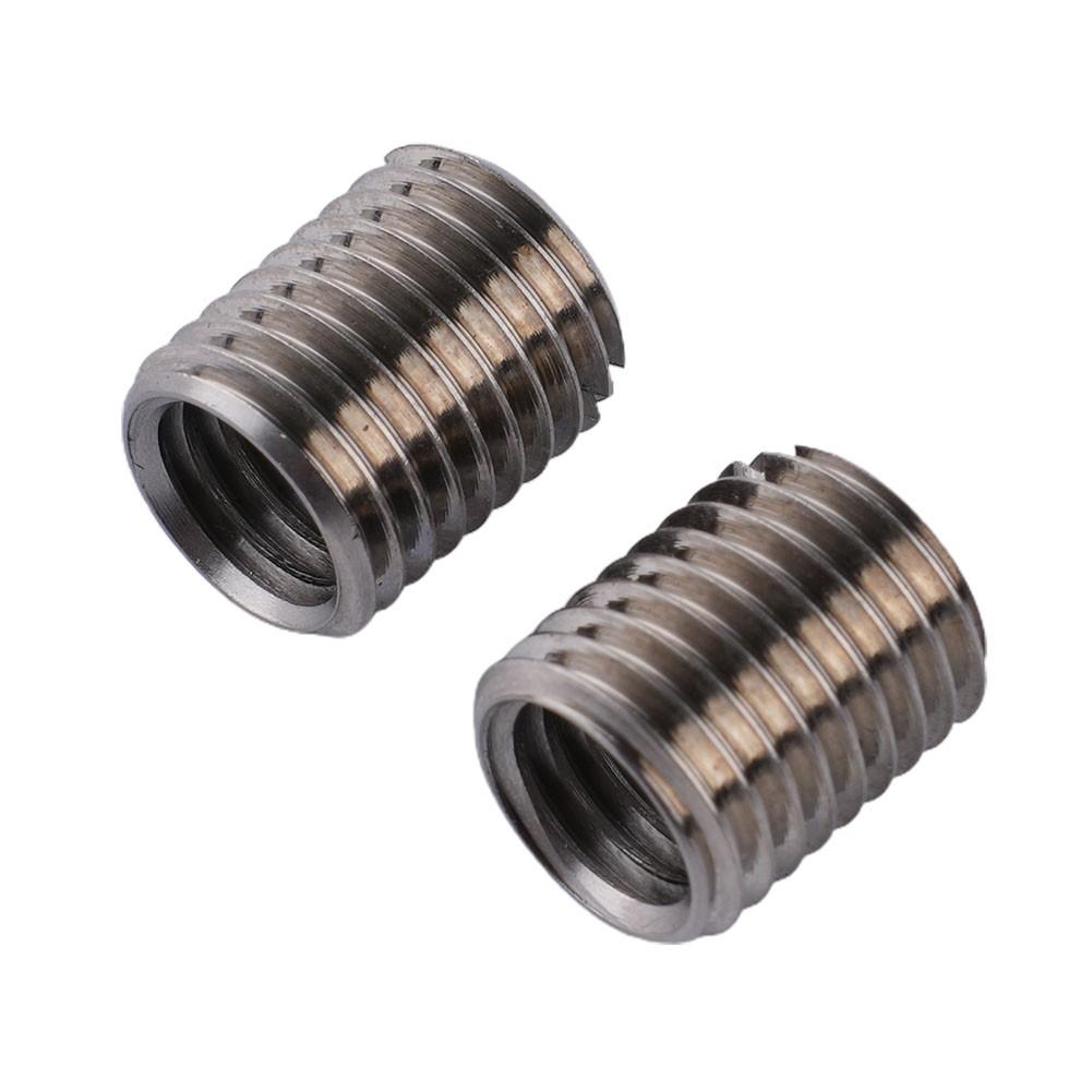 10 Stück Gewindeeinsatz-Set Reduzierhülsen Innengewinde M8x1.25 Außengewinde M10x1.25 12mm Länge