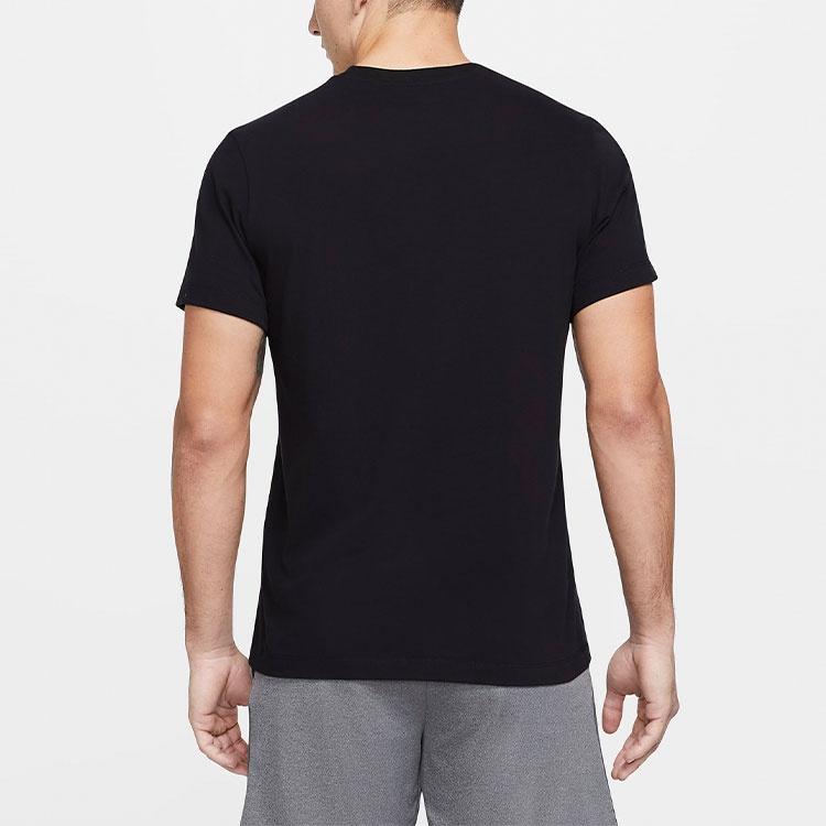 Nike Dri-fit Casual Sports Training Short Sleeve Black Men's DA0656-010