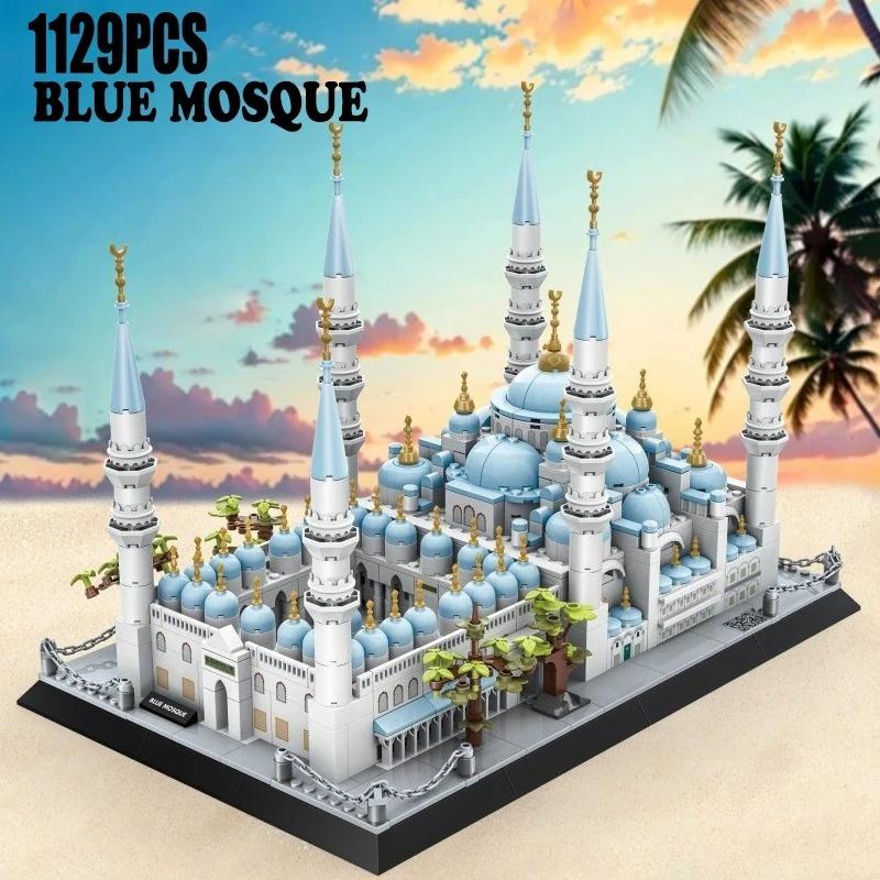New 1129 PCS Creative Building Blocks Model Bavaria Neuschwanstein Castle Mosque Assembled Toys Desktop Decoration Kids Gifts