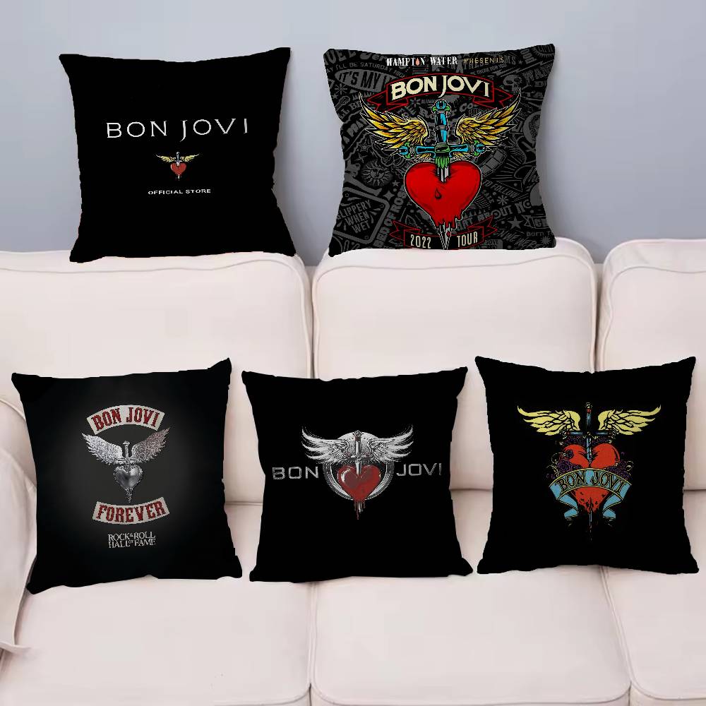 classic vintage B-BON J-JOVI BAND Maple Design Cushion Cover Happy Autumn Harvest decor Holiday Decorati Pillow Cover