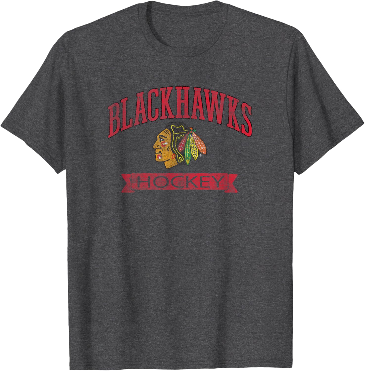 Chicago Blackhawks Vintage Hockey Dark Officially Licensed T-Shirt S