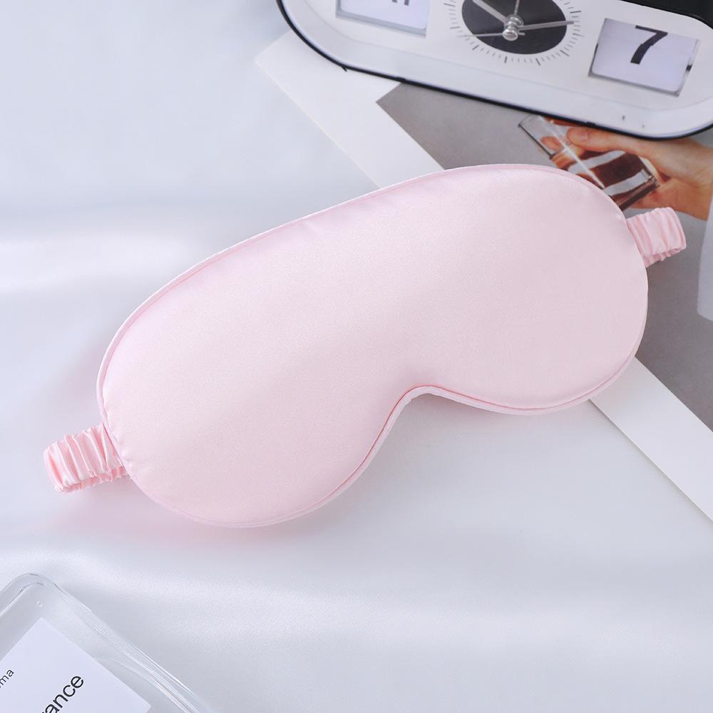 Double-Sided Mulberry Silk Eye Mask with Custom Logo - Light Blocking, Ideal for Travel