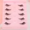 Cross-Border Cat-Eye Clear Band False Eyelashes - Natural, Dense, Half-Length with Extended Eye Tail