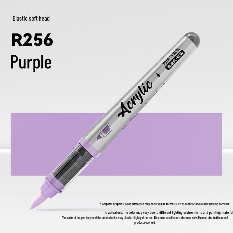 Soft Tip Acrylic Marker - 120 Colors, Single Piece, Opaque, Stackable Paintbrush
