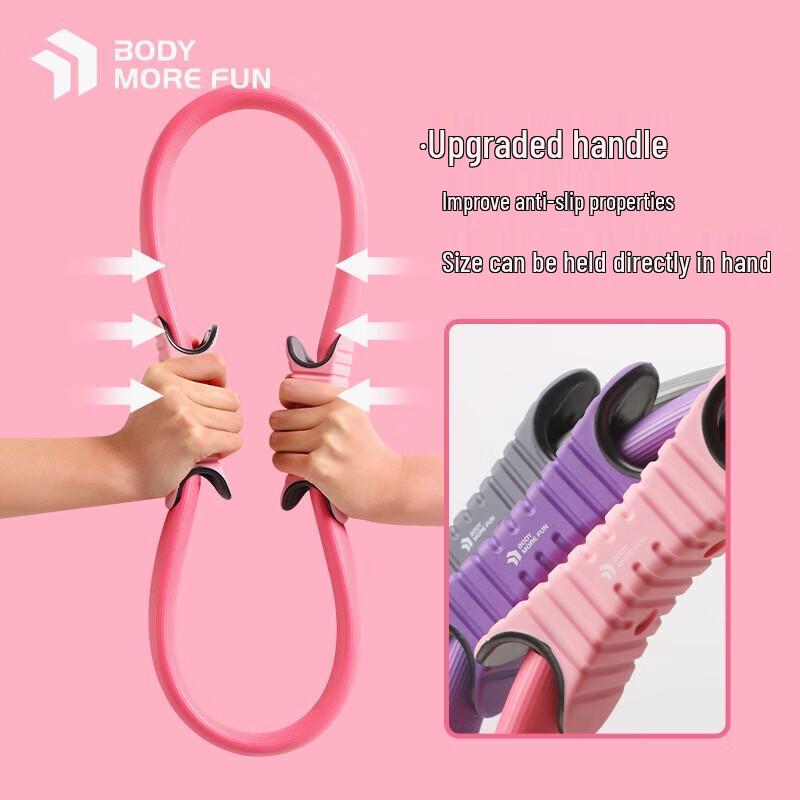 CanChi Yoga Pilates Ring with Rubber-Coated Handles